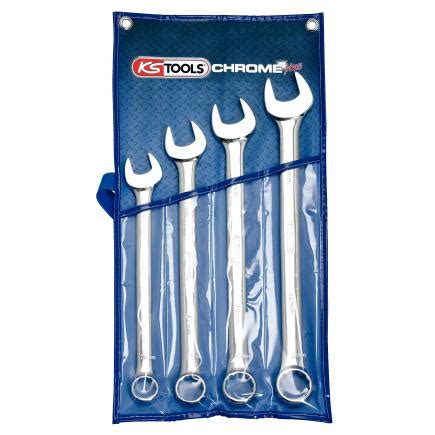 Ks Tools Chrome Plus Combination Spanner Set Offset Pcs