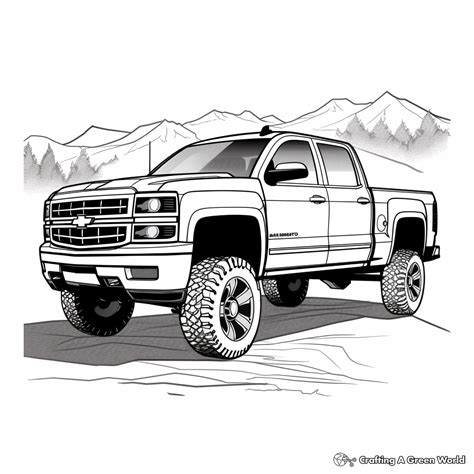 Pickup Truck Coloring Pages Free And Printable