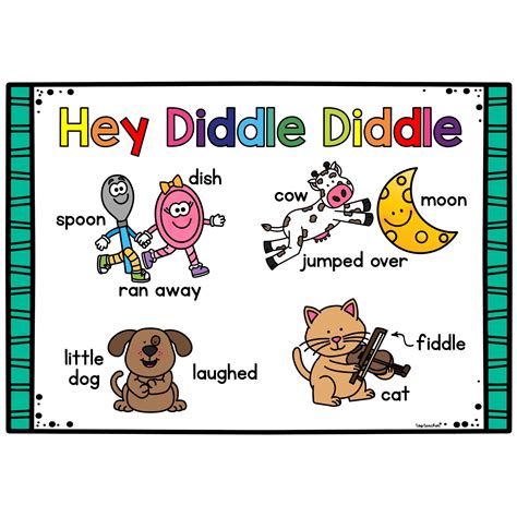 Hey Diddle Diddle Vocabulary Mat Top Teacher