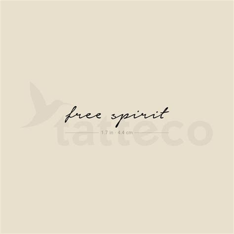 Free Spirit Temporary Tattoo - Set of 3 – Tatteco