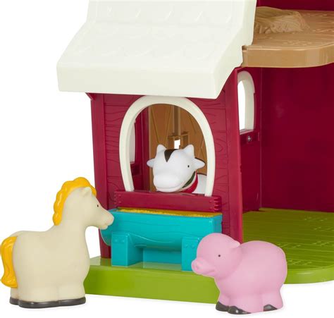 Battat – Big Red Barn – Animal Farm Playset for Toddlers 18M+ Large ...