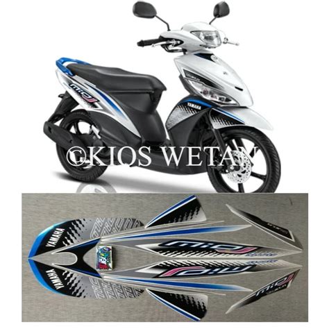 Jual Striping Mio J Putih Tahun Stiker Lis Standar Ori Yamaha