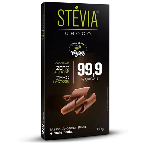 Barra De Chocolate Stevia 999 Cacao Vivo Y Sano