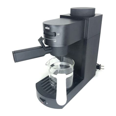 Braun Espressocappucino E20 Coffee Maker Use Instructions Manualslib