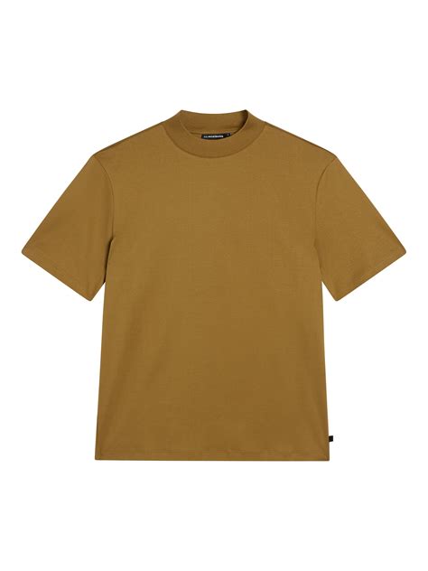 Ace Mock Neck T Shirt Butternut Jlindeberg