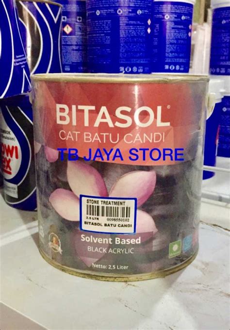 jual cat batu alam bitasol bital batu candi  liter  seller taylaa