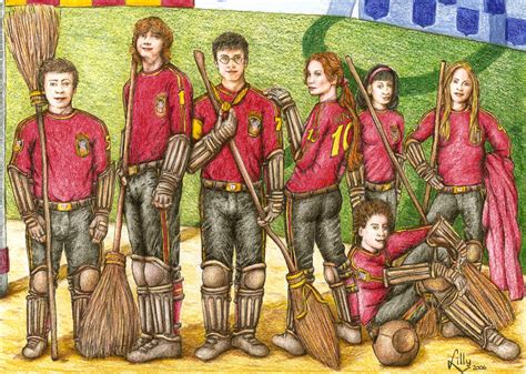 The Gryffindor Quidditch team - Quidditch Fan Art (24331138) - Fanpop
