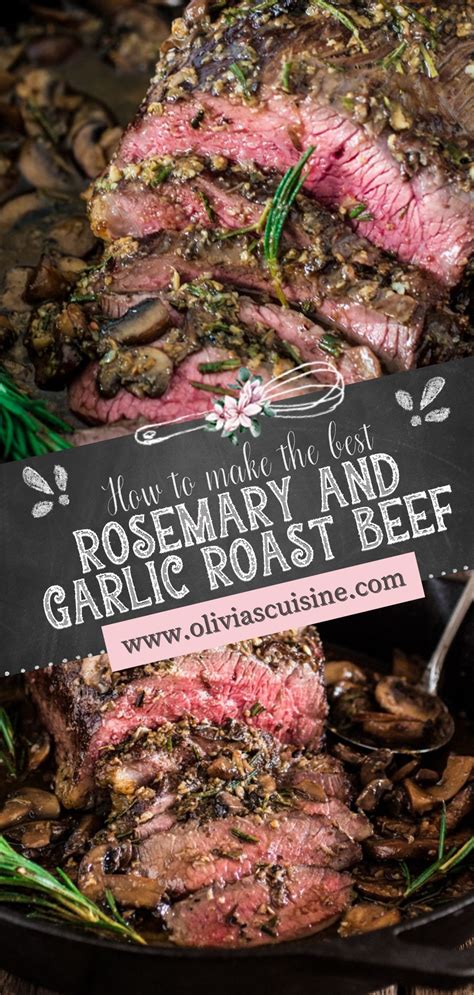 Rosemary and Garlic Roast Beef | Roast beef recipes, French roast ...