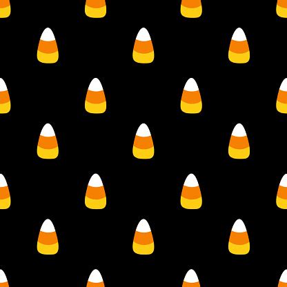 Candy Corn Seamless Pattern Halloween Holiday Seamless Pattern ...