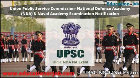 Upsc Nda Notification For Posts Apply Online Now National