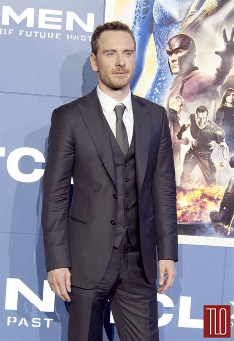 Michael Fassbender In Giorgio Armani At The X Men Days Of Future Past New York Premiere Tom