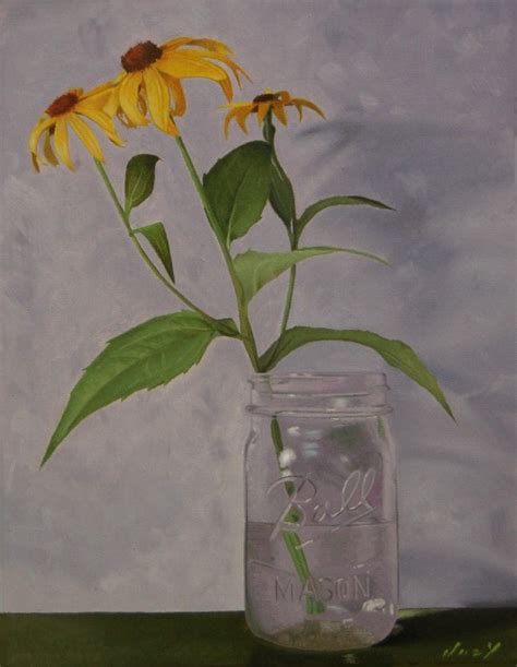 Black Eyed Susan Painting by golfiscool on DeviantArt