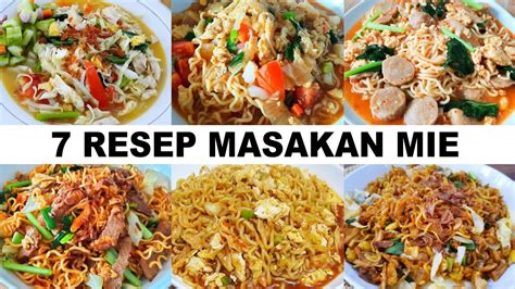 7 Resep Masakan Mie Enak Dan Mudah Wajib Coba Youtube