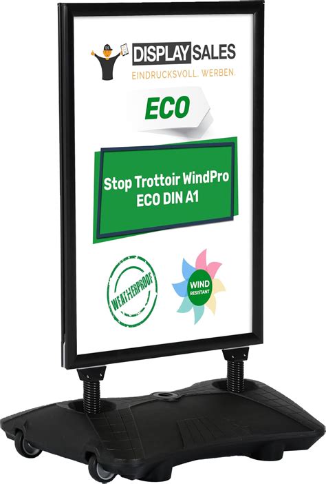 DISPLAY SALES Stop trottoir extérieur WindPro ECO Chevalet trottoir