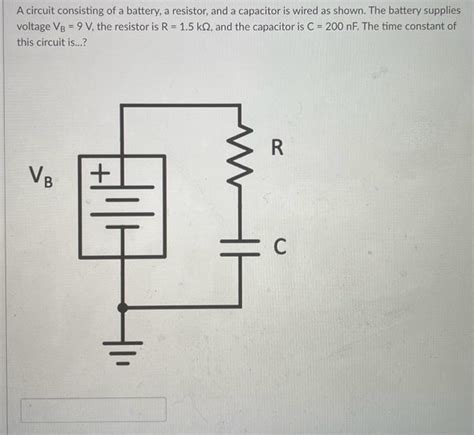 Solved A circuit consisting of a battery, a resistor, and a | Chegg.com