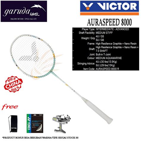 Jual RAKET BADMINTON VICTOR AURASPEED 8000 R VICTOR ARS 8000 R