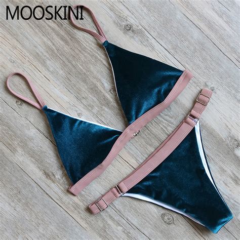 Mooskini Women Push Up One Piece Monokini Padded Bikini Set Swimwear