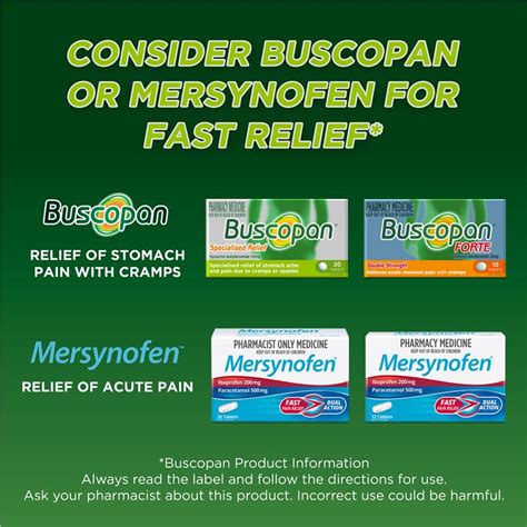 Buy Buscopan Stomach Cramps Pain Relief 10mg Tablets 20 Pack Online At