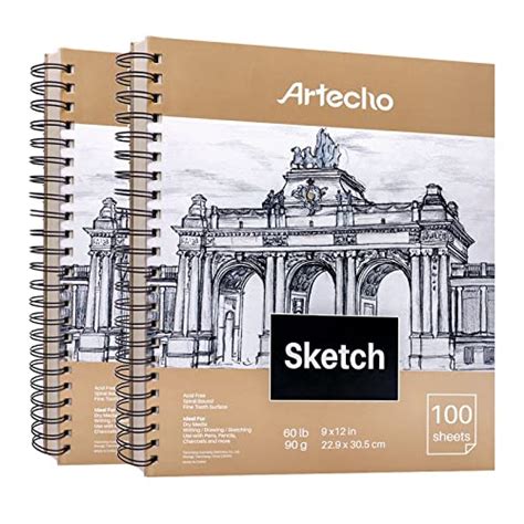 Aetecho Lot De Carnets De Croquis Spirales De X Cm