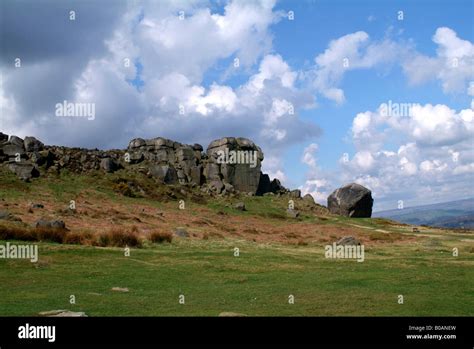 Cow and calf rocks, ilkley moor hi-res stock photography and images - Alamy