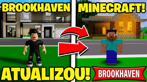 SAIU COMO ENTRAR NO NOVO BROOKHAVEN RP DO MINECRAFT Roblox