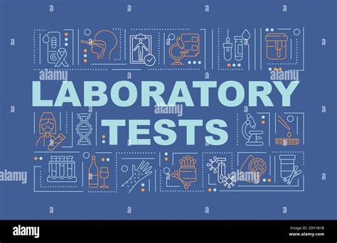 Laboratory Tests Word Concepts Banner Stock Vector Image And Art Alamy