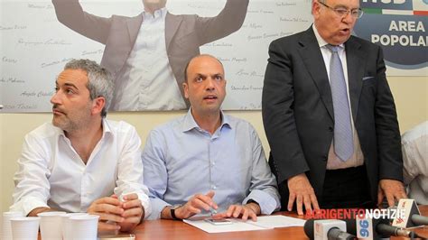 Alfano Ad Agrigento Per La Campagna Elettorale