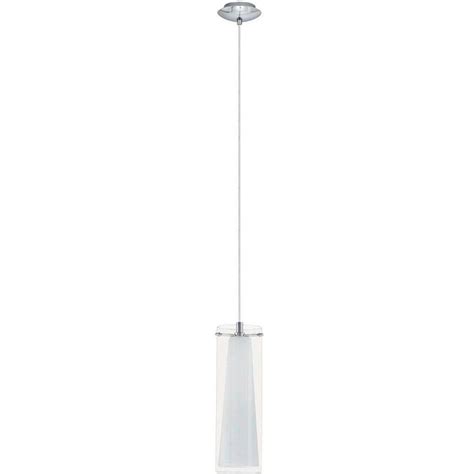 Eglo Pinto 1 Light Chrome Hanging Mini Pendant 20509a The Home Depot