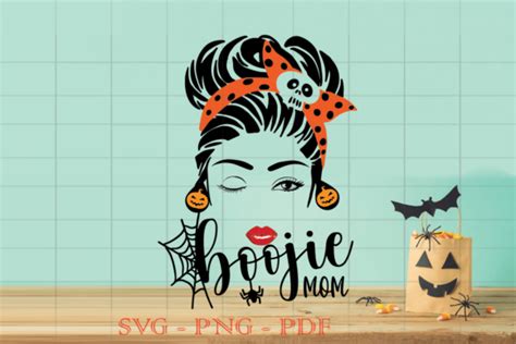 Boojie Mom Halloween Svg Graphic By Limitless Design Creative Fabrica