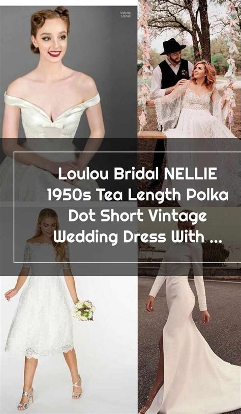 Wedding Dresses S Loulou Bridal Nellie S Tea Length Polka Dot