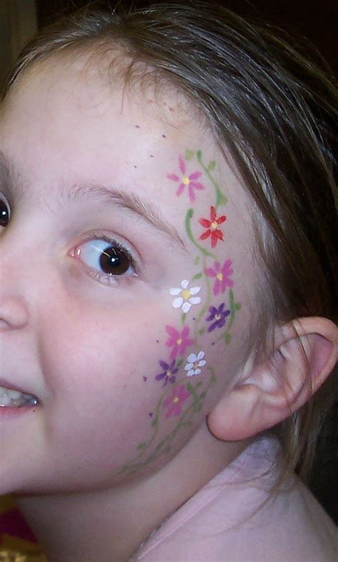 Gallery For Flower Face Painting Designs