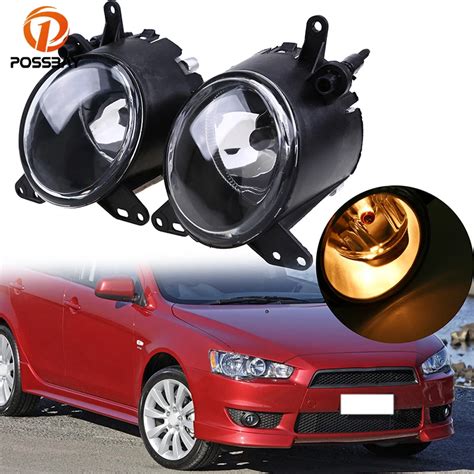 POSSBAY Car Styling Fog Light Fit For Mitsubishi Lancer 2008 2014 Front