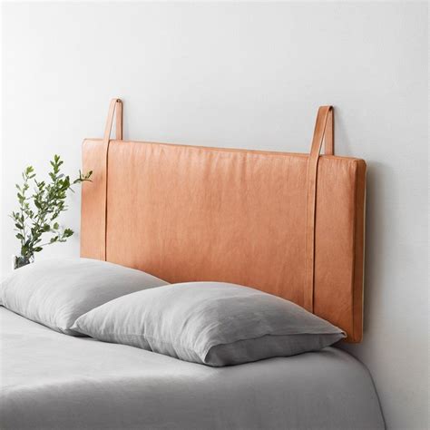 Modern Hanging Leather Headboard Handcrafted In Portugal Leather