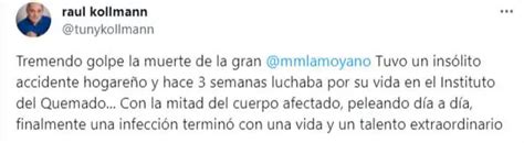 Profundo Dolor Por La Muerte De Mariana Moyano Estuvo Luchando Por Su