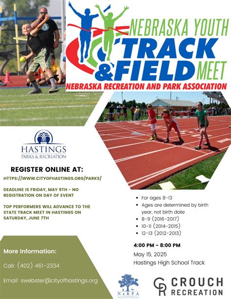 Hastings - The 2025 Nebraska Youth Track & Field Meet will take place