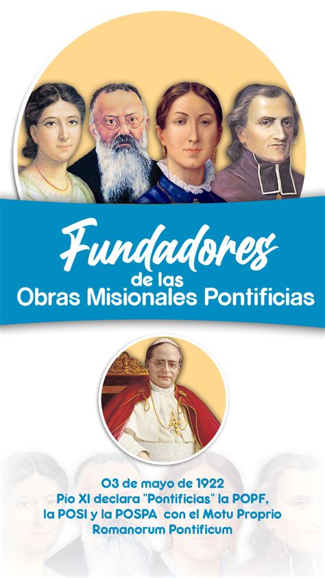 Fundadores De Las OMP OMP Venezuela Obras Misionales Pontificias