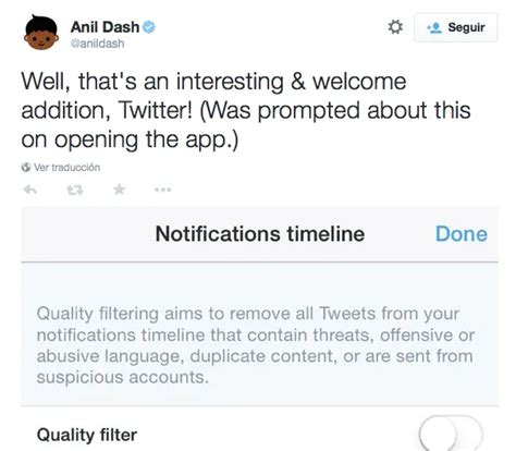 Twitter Estrena Filtro Para An Lisis De Tuits
