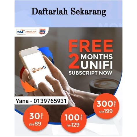 Unifi Home Fiber Unlimited Data Free Modem And Router 2 Bulan Free