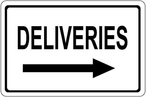 Smartsign Shipping And Receiving Sign With Right Arrow 10 X 14