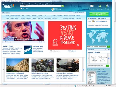 New Msn Uk Homepage Redesign 2007 Darren Straights Blog