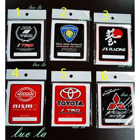 Sticker Stiker Jdm Japan Cermin Kereta Perodua Mira Kancil Gino Moderno