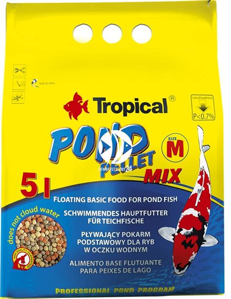 Tropical Pond Pellet Mix M G L Worek Akwarystyczny Pl