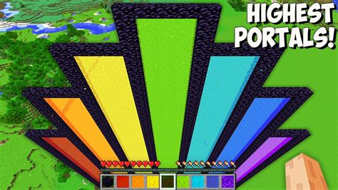 Which TALLEST PORTAL Is BETTER In Minecraft I Found THE HIGHEST PORTAL