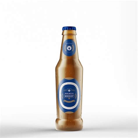 Premium Psd Photorealistic Beer Bottle Mockup