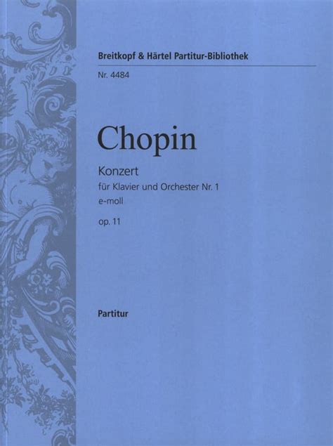 Klavierkonzert Nr E Moll Op Chopin Partition Grand Format