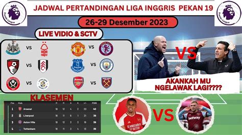 Jadwal Liga Inggris Malam Ini Pekan 19 Boxing Day ~ Man United Vs Aston