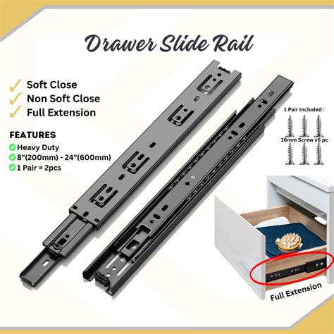 Drawer Slides Full Extensions Heavy Duty Ball Bearing Drawer Runner