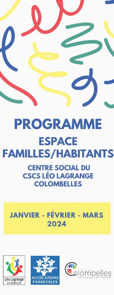 Programme De Lespace Familles Habitants Mairie De Colombelles