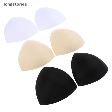 Longstories Triangle Women Bikini Chest Pad Inserts Sponge Foam Bra