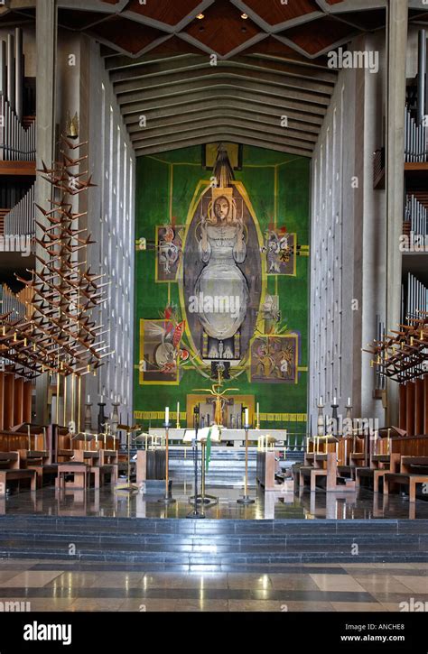 Interior of Coventry Cathedral, the New St Michaels Cathedral, Coventry ...